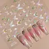 Nuevo Pegatina para Uñas Redanco 5D Estampada Popular Flor de Lirio Mariposa Carcasa Ligera Pegatina Manicura Uña Estéreo Dr-1125