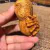 Ornatos e Artesanato em Escultura de Madeira Envelhecida Thuja Taihang, Peças de Mão, Bola de Fitness Pixiu em Noz