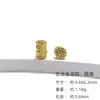 Acessórios DIY Colar Fino Banhado a Ouro Estilo Chinês Pulseira 925 Novo Estilo Chinês Furo Reto Corte Através do Corpo Acessórios Dragão Dourado