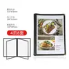 Bolsa de Archivo con Inserto Transparente Carpeta para Recetas A4 Álbum de Almacenamiento de Libro Cubierta Exterior Álbum de Almacenamiento Carpeta Desplegable Álbum de Almacenamiento