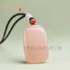 Loto de Hielo Raíz de Loto Rosa Jade Afgano Buda Colgante Pomelo Rosa Jade Equilibrio Paz Colgante Collar Accesorio