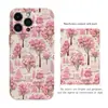 Estilo Delicado Bordado Tridimensional Imitación Casa en Árbol Flor de Cerezo Funda para Teléfono Móvil Venta al por Mayor Iphone18Promax Funda Dura Integral