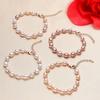 Nova pulseira de pérolas naturais de água doce feminina nicho design pulseira senso fornecimento de barraca de pérolas reais fabricantes atacado