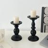 Suporte de vela aromática de ferro retrô preto americano enfeites de casamento atmosfera de mesa de jantar decoração de casa fabricantes de origem