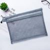Bolsa de Malla de Doble Capa para Documentos A4, Bolsa para Almacenamiento de Exámenes, Estuche de Malla para Lápices, Bolsa Transparente para Clasificación de Documentos de Oficina, Portátil