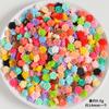 Flores Artificiales Mixtas Resina Accesorios Pequeños Hechos a Mano DIY Pegamento de Crema Pegatinas para Refrigerador Accesorios para Zuecos Accesorios de Parche