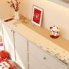 Alfombrilla para Mesa de Aparador de Año Nuevo Mantel Festivo Rojo Mesa de TV 2025 Alfombrilla Protectora para Mesa de Gabinete de Zapatos Alfombrilla Anti-Suciedad