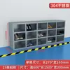 Zapatero de Acero Inoxidable Fábrica de Alimentos Taller Libre de Polvo Gabinete de Almacenamiento Taburete para Zapatos de un Lado Doble Lado Multicapa Multicompartimento Gabinete para Cambiarse los Zapatos con Puerta