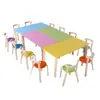 Venta al por mayor de fábrica Madera Maciza Jardín de Infancia Niños Arte Tutoría Clase de Entrenamiento Mesa Escritorio Silla Simple Moda Estudiantes de Primaria