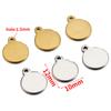 Transfronteiriço de aço inoxidável wafer pingente diy pulseira colar brincos pingente semi-acabado pingente acessórios de jóias atacado