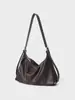 Bolso cruzado personalizado de gran capacidad para mujer, nicho coreano, estilo coreano, de alta gama, para ir al trabajo, bolso tote de cuero genuino para mujer