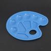 Paleta de plástico para pintura infantil atacado, paleta oval manual para pintura, paleta de linha Wei Zhuang, suprimentos para mistura de cores