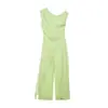 Aliexpress Wholesale Transfronterizo Verano 2026 Nuevo Estilo Europeo y Americano Mono Irregular de Un Hombro Pierna Recta Ropa para Mujer