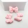 Accesorios de resina diy lazo horquilla para el cabello de niños parche de cordón adhesivo tridimensional material de hebilla de zapato caja de almacenamiento para funda de teléfono móvil