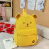 Nova Mochila de Veludo com Desenho Simples e Grande Capacidade para Alunos do Ensino Fundamental II e Médio, Mochila Casual Versátil Estilo Campus para Meninas