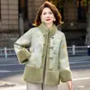 2026 Nueva Chaqueta de Algodón Estilo Chino Atuendo de Año Nuevo Temporada Otoño/Invierno Elegante Nuevo Estilo Chica Estilo Chino Año Nuevo Holgado Ropa Cómoda