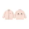 Chaqueta infantil, nuevo abrigo bordado de otoño, chaqueta de béisbol cortavientos para exteriores para niños, abrigo de otoño para niñas