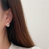 Pendientes de Plata de Ley 925 Fan Zhiqiao Estilo Coreano K-Style Femeninos Xiaohongshu Perla Dulce 25 Pendientes Pendientes Pendientes Populares