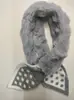 Bufanda de Imitación de Piel de Conejo Estilo Coreano para Otoño e Invierno, Bufanda de Moda Estilo Ins, Bufanda Gruesa Cálida de Peluche para Mujer