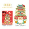 Jiangxi Nanchang Madera Cultural y Creativo Atracción Magnética Creativa Souvenirs Turísticos Tridimensionales Arquitectura Emblemática Creativa Imán de Nevera de Ciudad