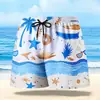 Shorts de playa para adultos al por mayor, bañadores estampados, bañadores para hombre, ajuste holgado extra grande, cómodos bañadores de secado rápido para aguas termales y la costa