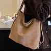 Bolsa grande retro minimalista transfronteiriça para mulheres, nova moda mochila tote fosca para o dia a dia, bolsa de ombro e transversal de grande capacidade
