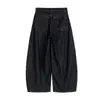 Marca de Tendencia Jiayiku 2025 Retro Americano Color Original Lavado Jeans Cimitarra para Hombres y Mujeres Pantalones de Pierna Ancha Sueltos de Alta Calidad