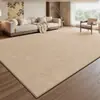 Nueva alfombra de sala de estar estilo chino vintage, tapete para sofá estético estilo Song, color sólido, lavable y limpiable, alfombra engrosada insonorizada