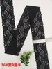 No. 93 Accesorios de Ropa DIY en Borgoña, Café, Gris, Azul Real, Morado, Negro y Blanco Borde de Encaje Elástico, Ancho 5 cm