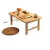 Mesa de Bay Window, Mesa Pequena, Mesa de Chá Tatami Japonês, Mesa Kang, Mesa de Café Dobrável, Mesa Kang, Mesa Baixa de Chão para Varanda, Mesa Baixa para Peitoril de Janela