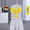 Funda Elástica Floral para Silla sin Atar con Lazo, Universal Engrosada para Hotel Banquete Boda