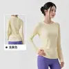 Camiseta de manga comprida para yoga transfronteiriça feminina em lã Merino, top esportivo respirável e amigo da pele em modal para usar por cima