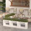 Jardinera de hierro forjado para exteriores, departamento de ventas municipal, plaza, calle comercial, exterior, estante de flores, valla divisoria, canal de flores, combinación de macizo de flores