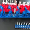 Abrazaderas para Tubo de Gas Ppr Rojo, Azul y Blanco 16 20 Abrazaderas para Tubo de PVC con Cubierta, Abrazaderas de Tubería de Posición Alta, Se Pueden Ensamblar