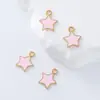 Colgantes de Estrella de Colores, Adornos de Estrella de Cinco Puntas con Goteo de Aceite, Colgantes Pequeños, Accesorios Hechos a Mano para Bricolaje, Materiales para Accesorios de Pulseras y Collares