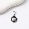 Accesorios de colgante con forma de corazón de acero inoxidable de alta venta transfronteriza, accesorios de joyería huecos con forma de corazón hechos a mano para collares personalizados DIY