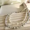 2024 nuevo collar de perlas de diamante blanco azúcar regalo de cumpleaños cadena para la clavícula de alto nivel accesorios de temperamento para vestido