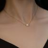 Collar de Perlas Shijia Individual para Mujer, Cadena de Clavícula Sencilla y Versátil, Collar de Nicho Explosivo 2024, Collar de Alta Gama Ins
