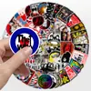 50 peças de música nostálgica grafite adesivos guitarra geladeira skate motocicleta decoração adesivos à prova d' água mão conta adesivos