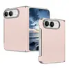 Aplicável ao iPhone Duo Versão Coreana Couro Liso Maçã 18 Tela Dobrável Duplo Eixo Central Capa de Celular Case com Suporte Magnético Rotativo