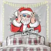 Tapeçaria de Natal Nova Pano de Pendurar Transfronteiriço Pano de Fundo Decorativo Sala de Fundo de Natal Atmosfera de Feriado Pano de Parede Estilo Americano