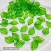 Colorido acrílico hoja de arce hoja verde hoja de uva simulación transparente perforado hecho a mano DIY decorativo con cuentas accesorios de pulsera