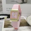 Relógio Feminino Quadrado Novo Estilo Relógio Feminino Silicone Estilo Quente Cravejado de Diamantes Luxo Leve Dourado Estudante Festa Moda Atacado