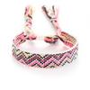 Nicho moderno simple pulsera elástica de cuerda tejida de clase venta caliente transfronteriza pulsera de tela a cuadros irregular al por mayor para mujer
