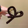 Pinza para el pelo acrílica de alta calidad de Corea del Sur, pinza grande de tiburón, horquilla sencilla, accesorios para el cabello para la parte posterior de la cabeza de mujer, venta al por mayor