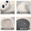 Pantuflas de Algodón de Panda Lindas Invierno Hogar Suela Gruesa Pantuflas Cálidas Muñeco de Peluche Suela de Goma Antideslizante Zapatos de Luna Mujer