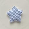 Pó azul xadrez desenho animado estrela de cinco pontas acessórios acessórios de vestuário material artesanal diy sapatos com furo acessórios decorativos atacado
