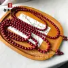 Pulseira Pixiu de Ouro com Areia Roxa Cinnabar Multi-Círculos Pulseira da Sorte com Areia Roxa para Meninas Pulseira de Oração Budista 108 Contas Atacado