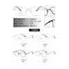 Armazón de gafas de titanio no magnético anti-luz azul transfronterizo Europa y Estados Unidos Dubái negocios armazón de gafas ultraligero a prueba de radiación todo a juego 24025