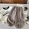 Pantalones de chándal para niños Bangcheng 2026 Otoño Nueva Ropa para niños Pantalones deportivos Bordado de letras Pantalones casuales para niños G0322